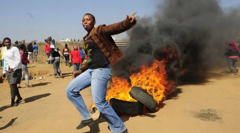 Violência em Witbank, na África do Sul