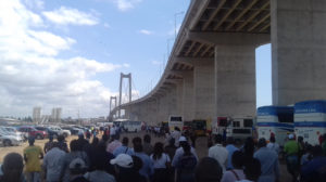 Um dos momentos da inauguração da ponte Maputo KaTembe