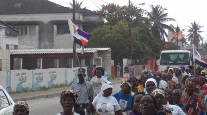 “Travada” manifestação da RENAMO em Moatize