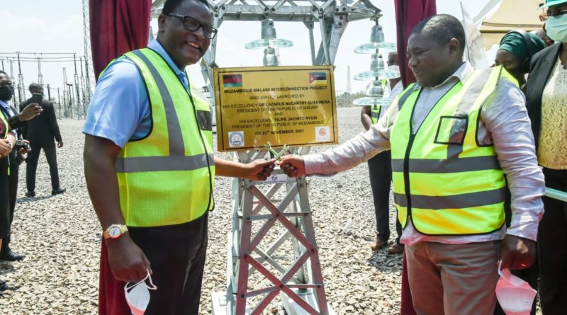 Moçambique e Malawi lançam o projecto de ligação das redes elétricas dos dois países basicamente para escoar a energia da barragem de Cahora Bassa