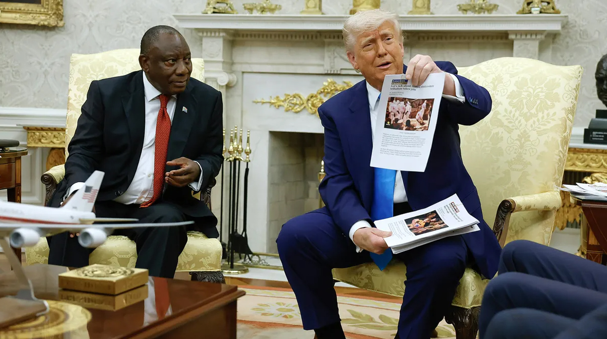 Ramaphosa e Trump