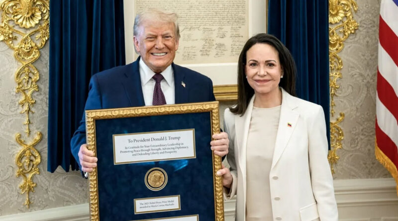 María Corina Machado, para alguns “Prémio da Ignomínia”